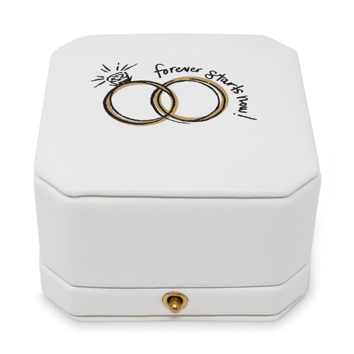 kate spade new york Ring Box for Wedding Day or Proposal, Engagement/Wedding Ring Holder, Bridal Toile