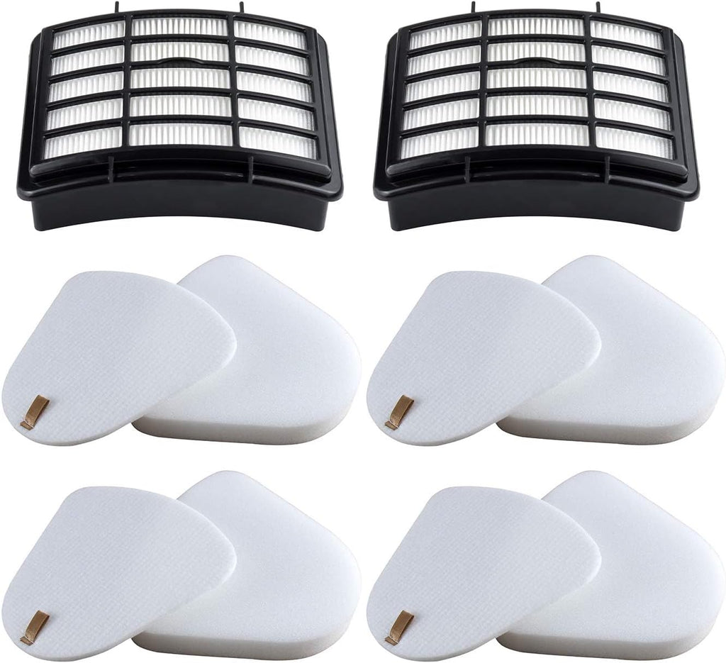 Shark Navigator HEPA Filter Set - 2 HEPA & 4 Foam/Felt Filters for NV350 Series | Compatible Parts XFF350 & XHF350