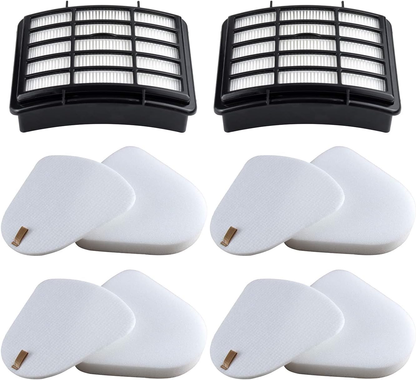 Shark Navigator HEPA Filter Set - 2 HEPA & 4 Foam/Felt Filters for NV350 Series | Compatible Parts XFF350 & XHF350