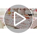 Valentine's Day Baby Shower Tablecloth Set - 3 Pack Disposable 51.2x86.6 Inch