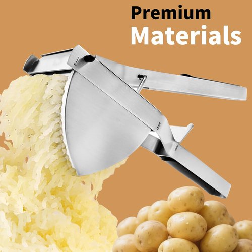 Heavy Duty Potato Ricer - Large 22oz Stainless Steel Masher with Silicone Handle for Perfect Mashed Potatoes