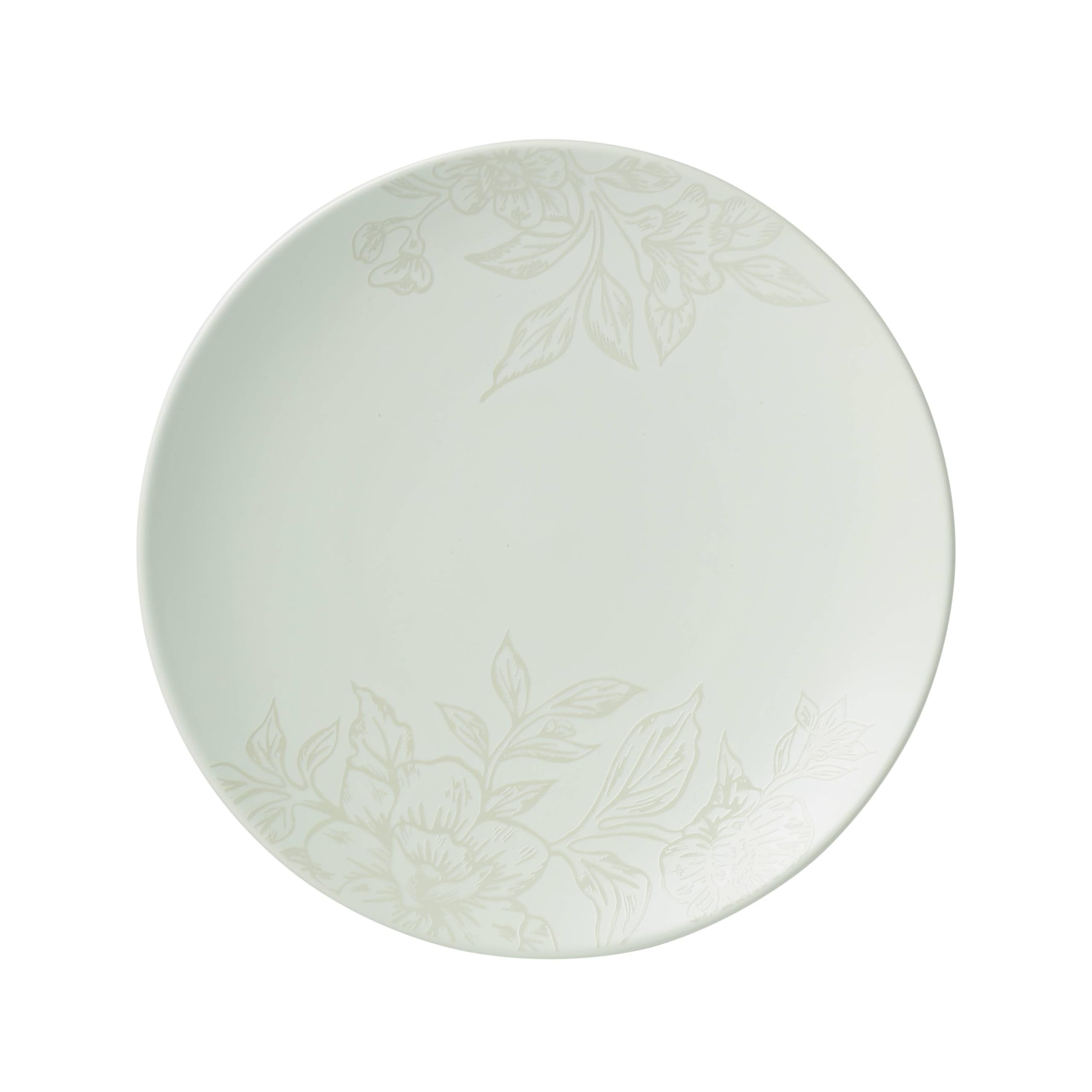 Oneida 897395 Roseto 12-Piece Dinnerware Set, Soft Sage