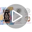 10th Birthday Door Cover - Rose Gold & Black Party Banner 71x35"