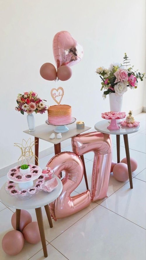 **Number Pastel Pink Balloons - 40 Inch Large Foil Balloon for Happy 20th Birthday Celebrations**