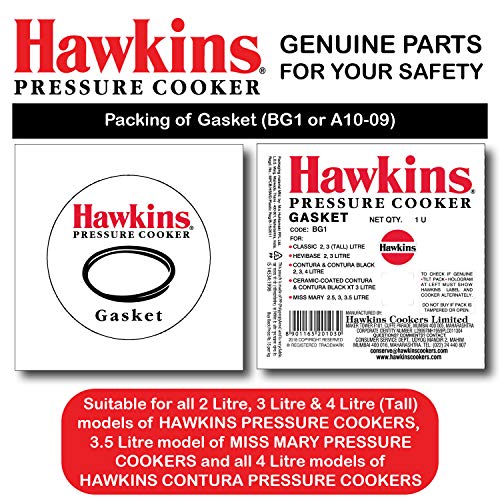 Hawkins Pressure Cooker Gasket Sealing Ring for 2-4 Liter, Pack of 2