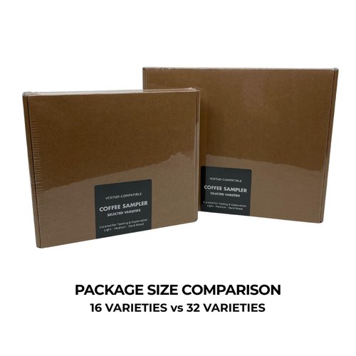 Discovery Coffee Sampler, 16/32 Variety Pack | Assorted Coffee Pods with Flavor Guide | Coffee Gift Set (32 Variety)