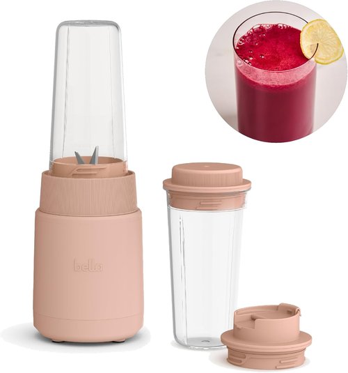 Bella Portable Rocket Blender - 6 Pcs Juicer & Smoothie Maker | BPA-Free, 240W, 4 Tip Stainless Steel Blade, Dishwasher Safe