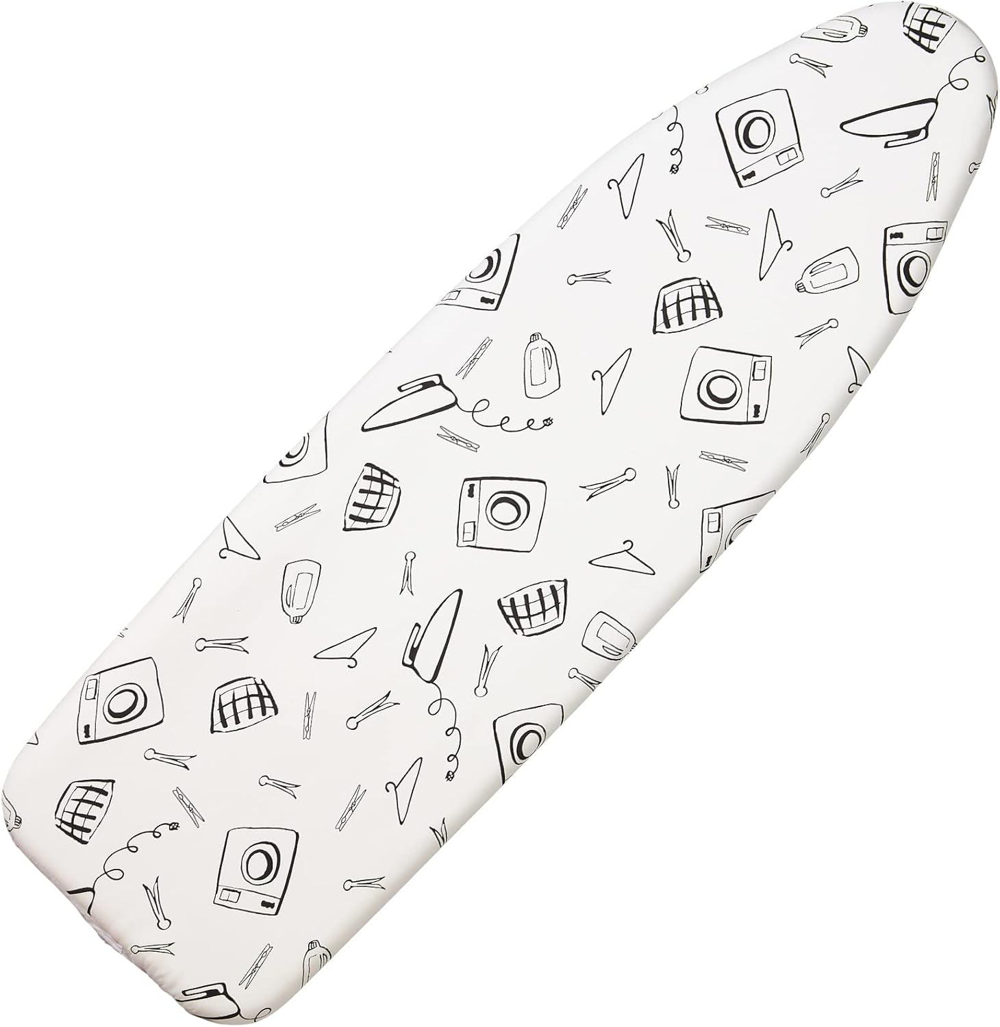 Seiritex Ironing Board Cover - Heat Reflective 3-Layer Pad, Standard Size 15 x 54 Inch, White