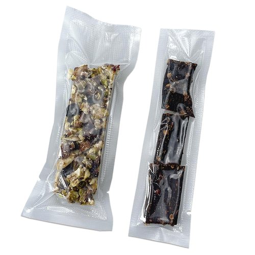 MITOB 500 Pack Clear Vacuum Bags 2.36x9.84 inch (Inside Size 1.97x9.45 inch) for Food Saver Flat Open Top Embossed Vacuum Sealer Bag Food Storage Packaging Pouch with Tear Notch