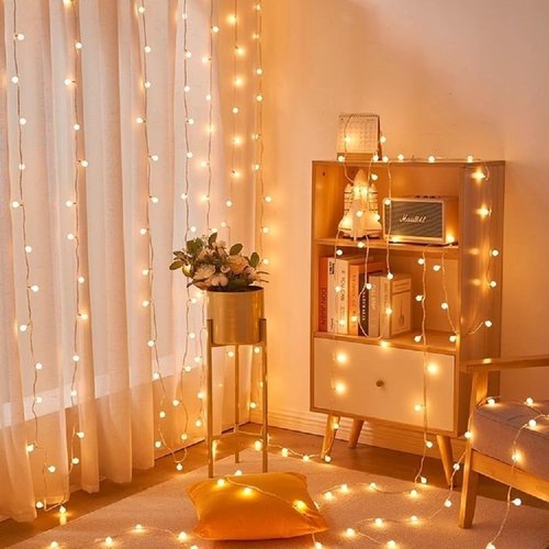 Globe USB String Lights - 20ft 40 LED Warm White Fairy Lights for Party & Home Decoration