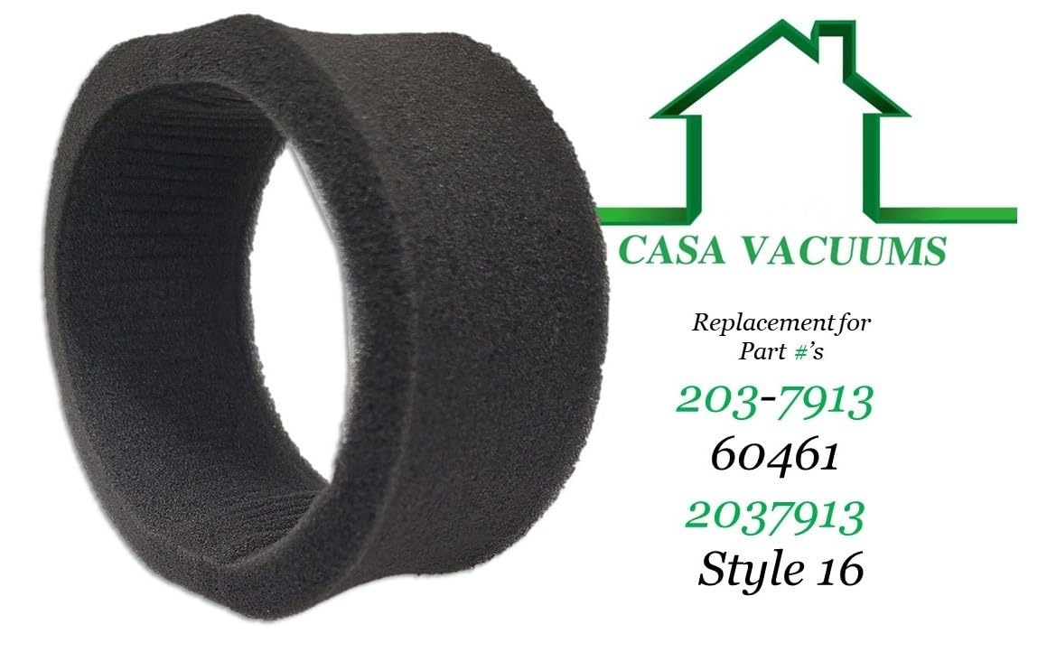 2 32R9 Filters for Bissell Power Force - Helix Turbo - Powergroom - Easy Vac Bagless Upright Vacuum Cleaner. Inner and Outer Circular Filter Set. Part # 203-7913 60461 2037913 Style 16