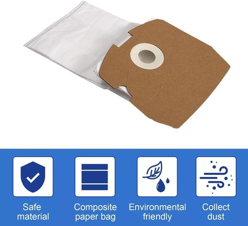 Clean Obsessed HEPA Vacuum Bags - 10 Pack Replacement for CO711 & Perfect C105 Canister Cleaner