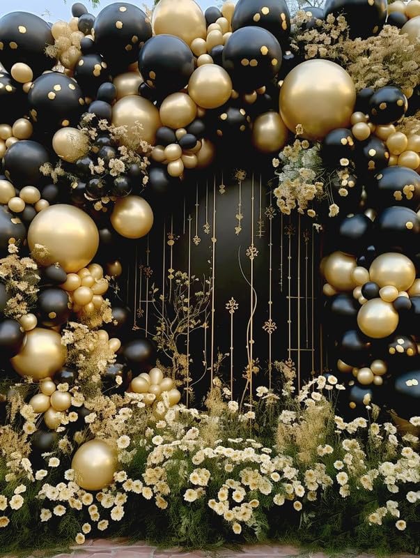 Metallic Gold Latex Balloons 12-Inch Party Decorations 50 Pcs