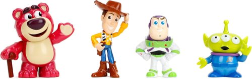Jada Toy Story Metalfigs 4-Pack - Buzz Lightyear, Woody, Alien & Lotso | 2.5” Diecast Collectible Gift Set for Ages 8+
