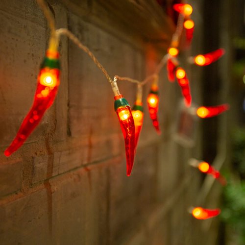 Dreamworth Red Chili String Lights,10ft 20 LED Chili String Lights Battery Operated Fairy Lights for Wedding, Chinese New Year,Spring Festival,Party Decoration,Christmas