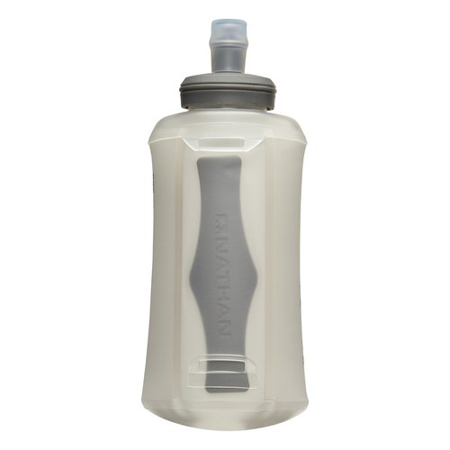 Nathan - Pinnacle 18oz Soft Flask Black/Reflective Silver OSFM