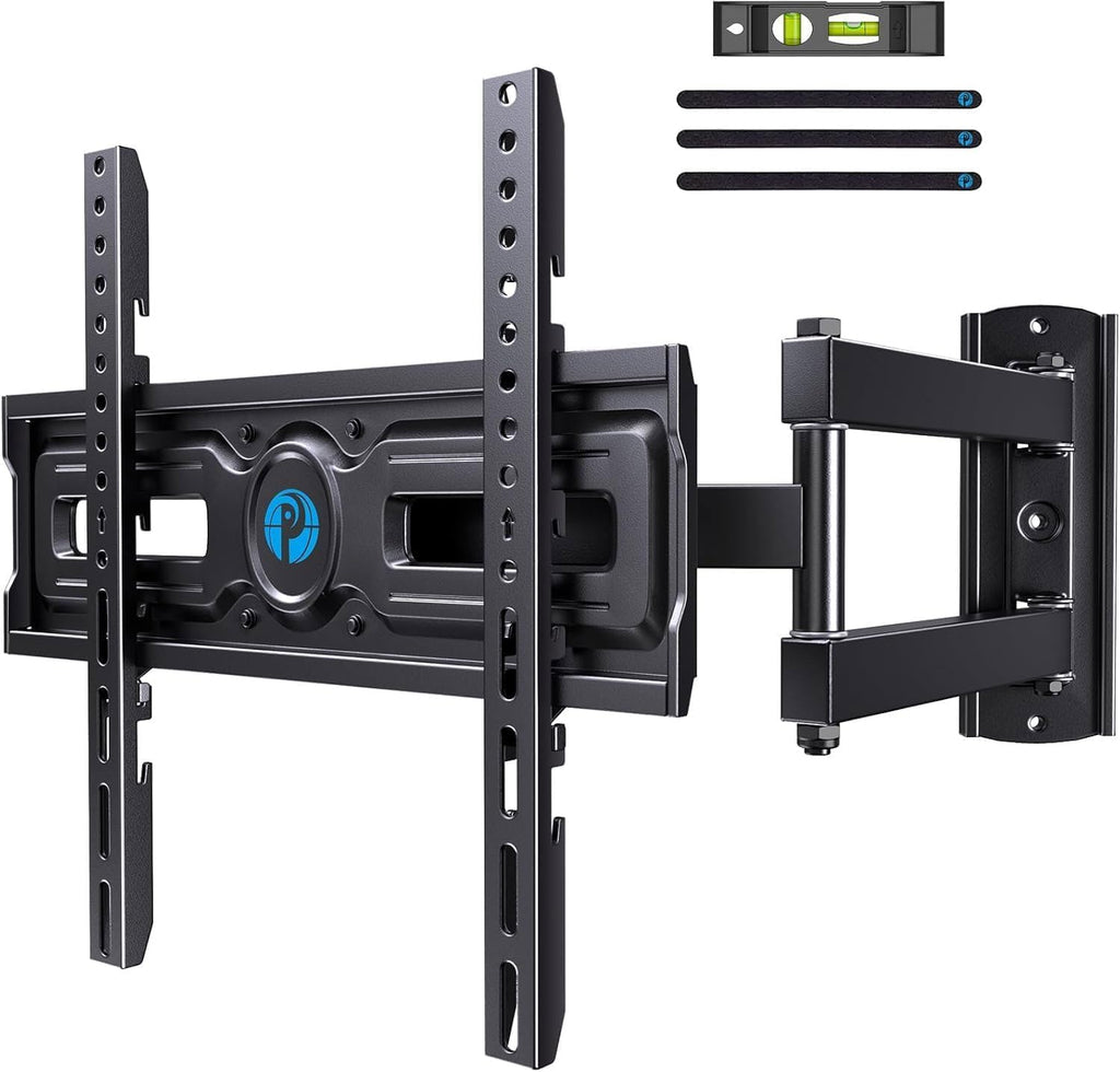Pipishell Full Motion TV Wall Mount - Adjustable Bracket for 26-65 Inch TVs | Max VESA 400x400mm, 77 lbs Capacity