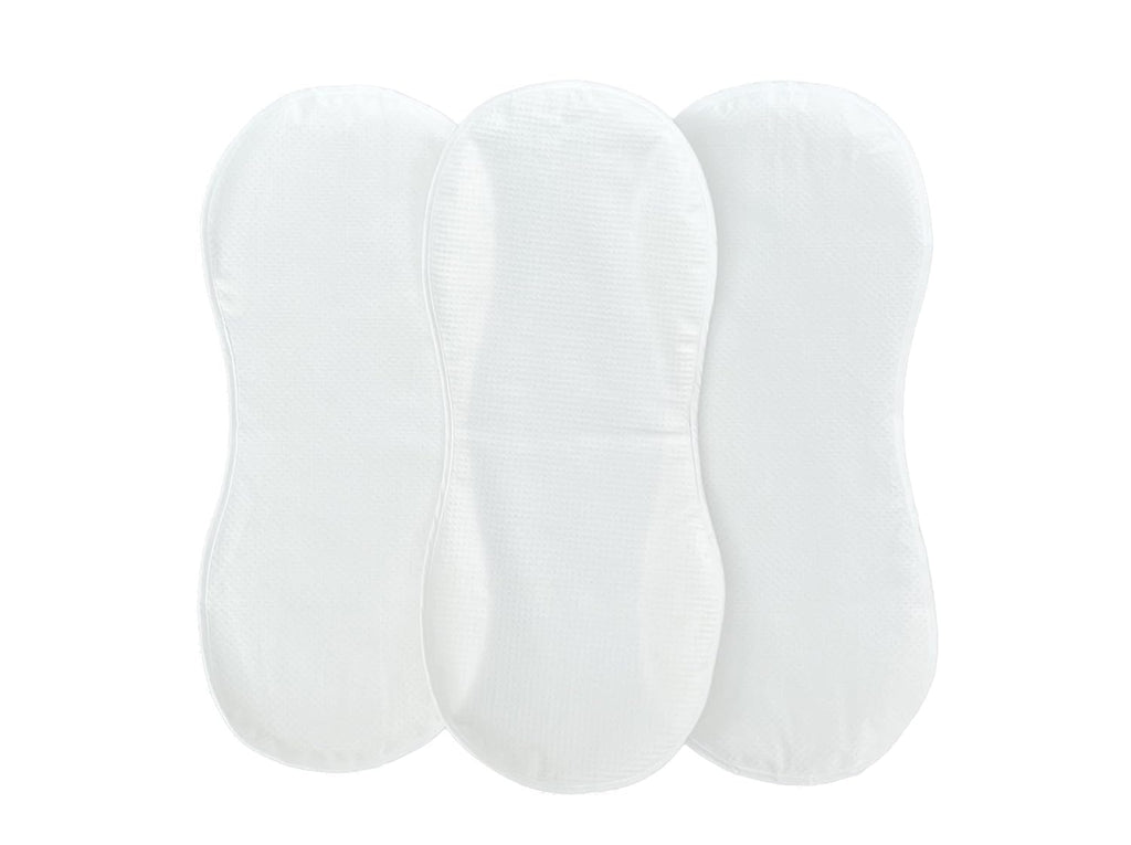 Peanut Changer | Super Soft Changing Pad Liners - Thicker, Waterproof & Machine Washable - 3 Pack