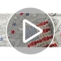 AVOIN colorlife 18" x 18" Patriotic Poppy Floral Pillow Cover for Independence Day