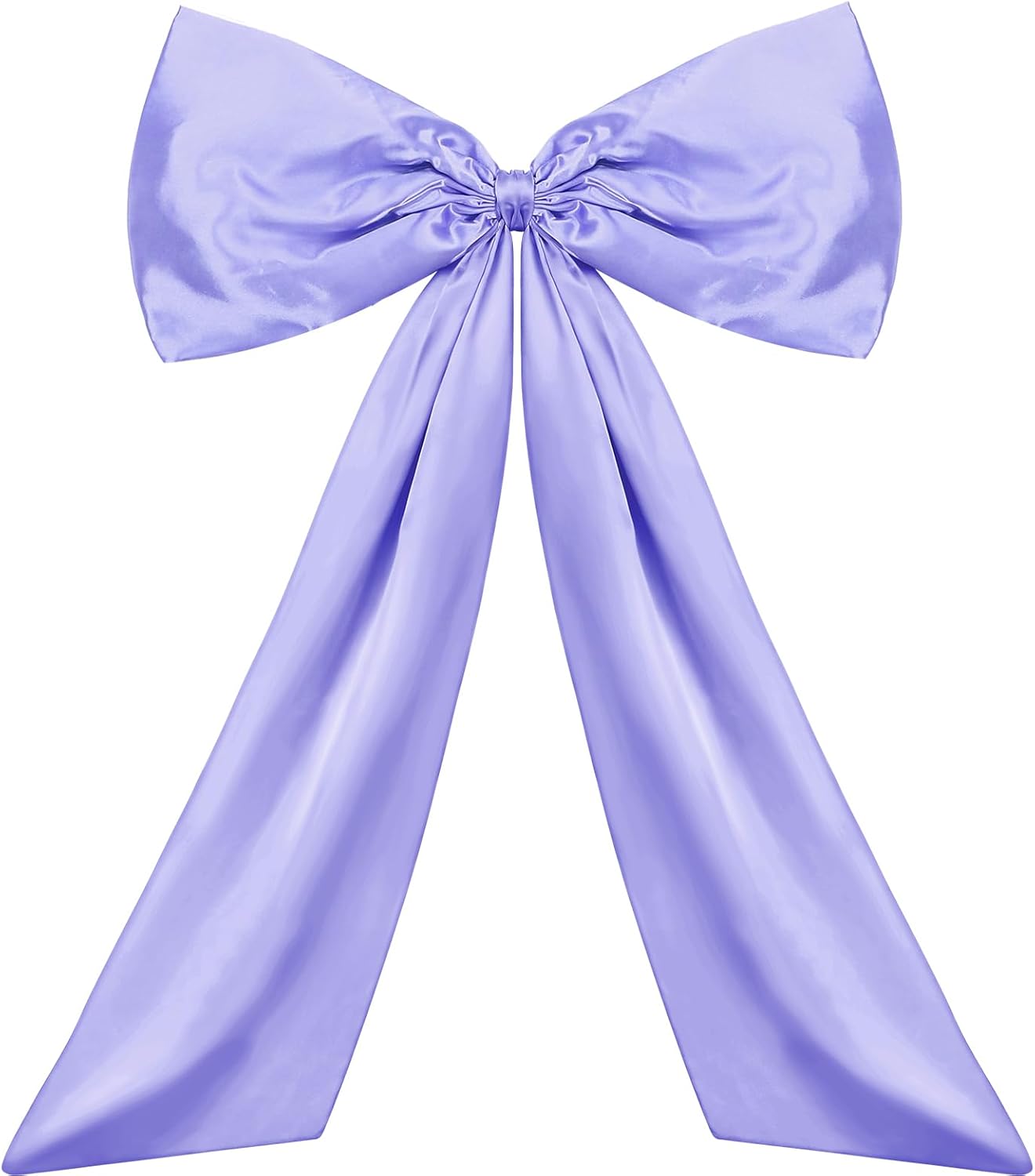 Wavwavw Bow Decor - Large Coquette Giant Ribbon Tie for Birthday Party Backdrop | Lavender Purple, 24 x 36 Inches