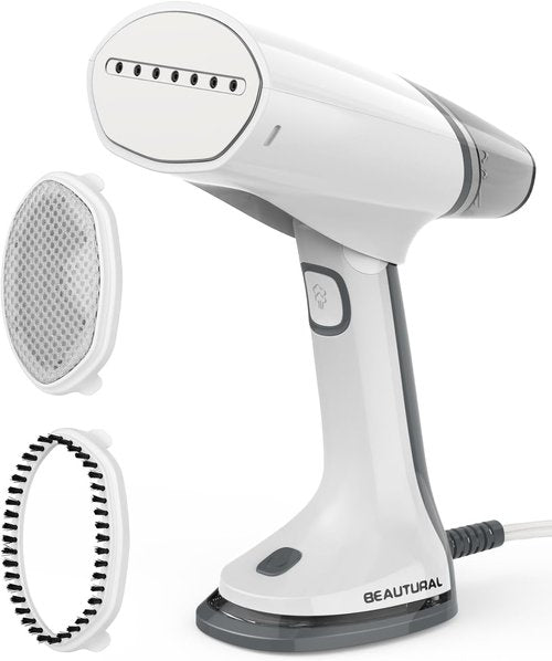 Beautural Travel Steamer - Portable Mini Handheld Garment Wrinkle Remover | Dual Voltage 100-220V, Lightweight 1.6 lbs