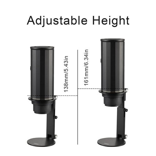 TYGHF Pour Over Coffee Maker Stand,Adjustable & Foldable Portable Electric Espresso Machine Stand,Holder for Coffee Grinder,Universal Dripper,V60 Dripper,Travel Coffee Maker, Press Black