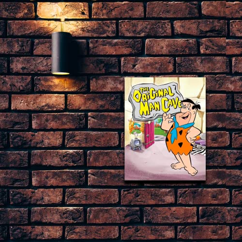 Flintstones Vintage Metal Man Cave Sign - 12.5" x 16"