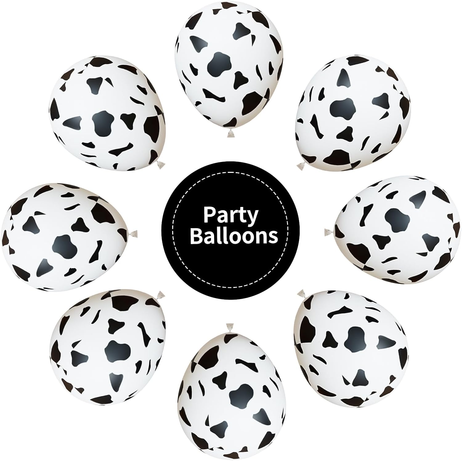 Skiennix Cow Print Balloons - 67pcs 12 Inch Party Decorations for Western-Themed Celebrations