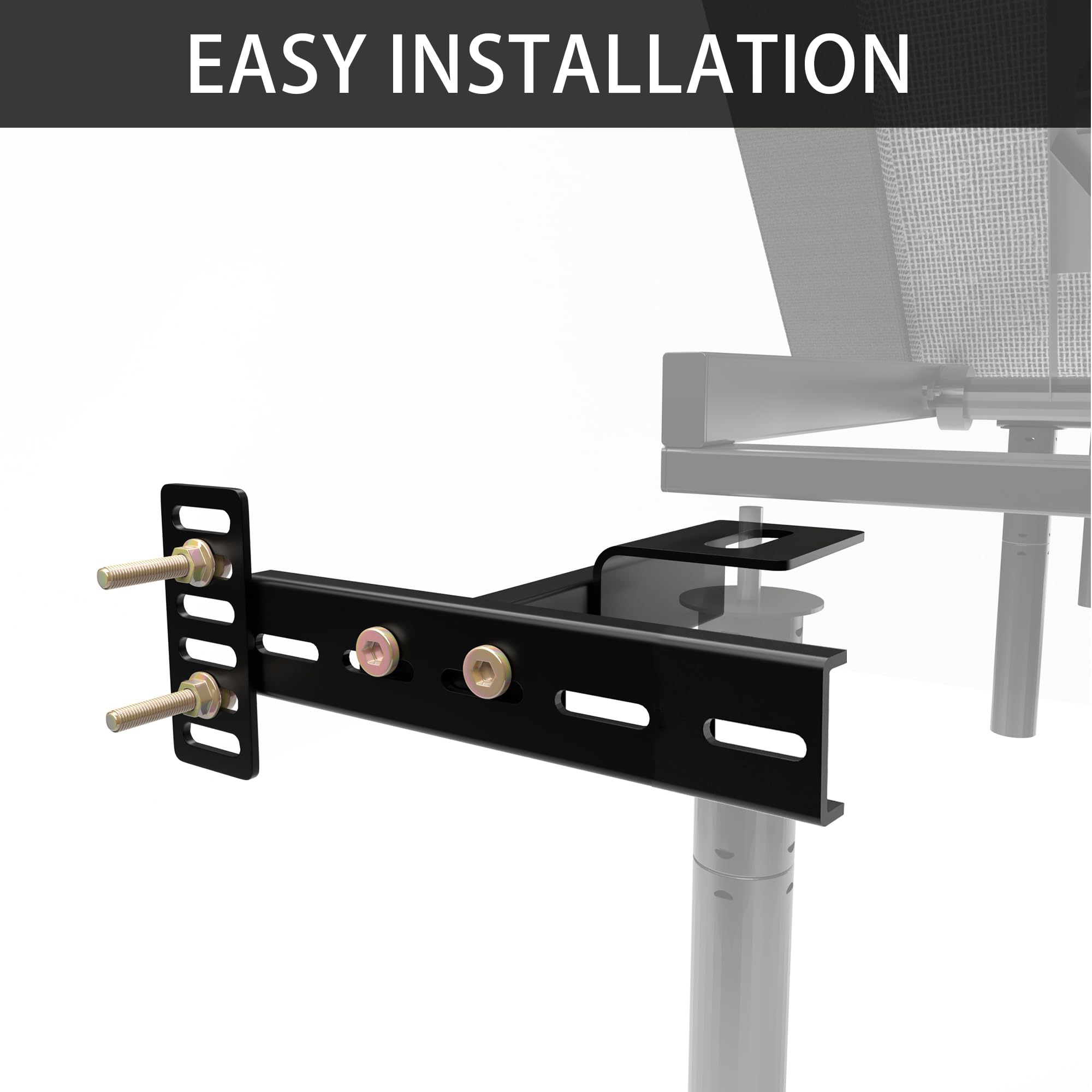 Ogonbrick Headboard Brackets Adjustable，Adjustable Headboard Bracket for Bed Frame Headboard Wall Mounting Brackets with Footboard Extension Kit Fit Matte Black