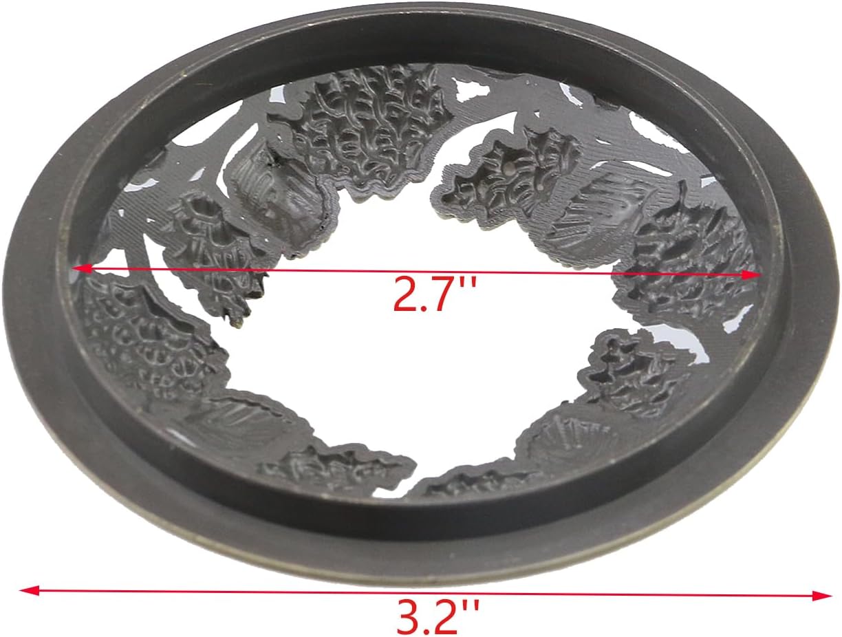 Skiennix Scented Candle Sleeves - Unique Retro Design for Office & Wedding Decor | 2 Pcs Bronze Pinecone