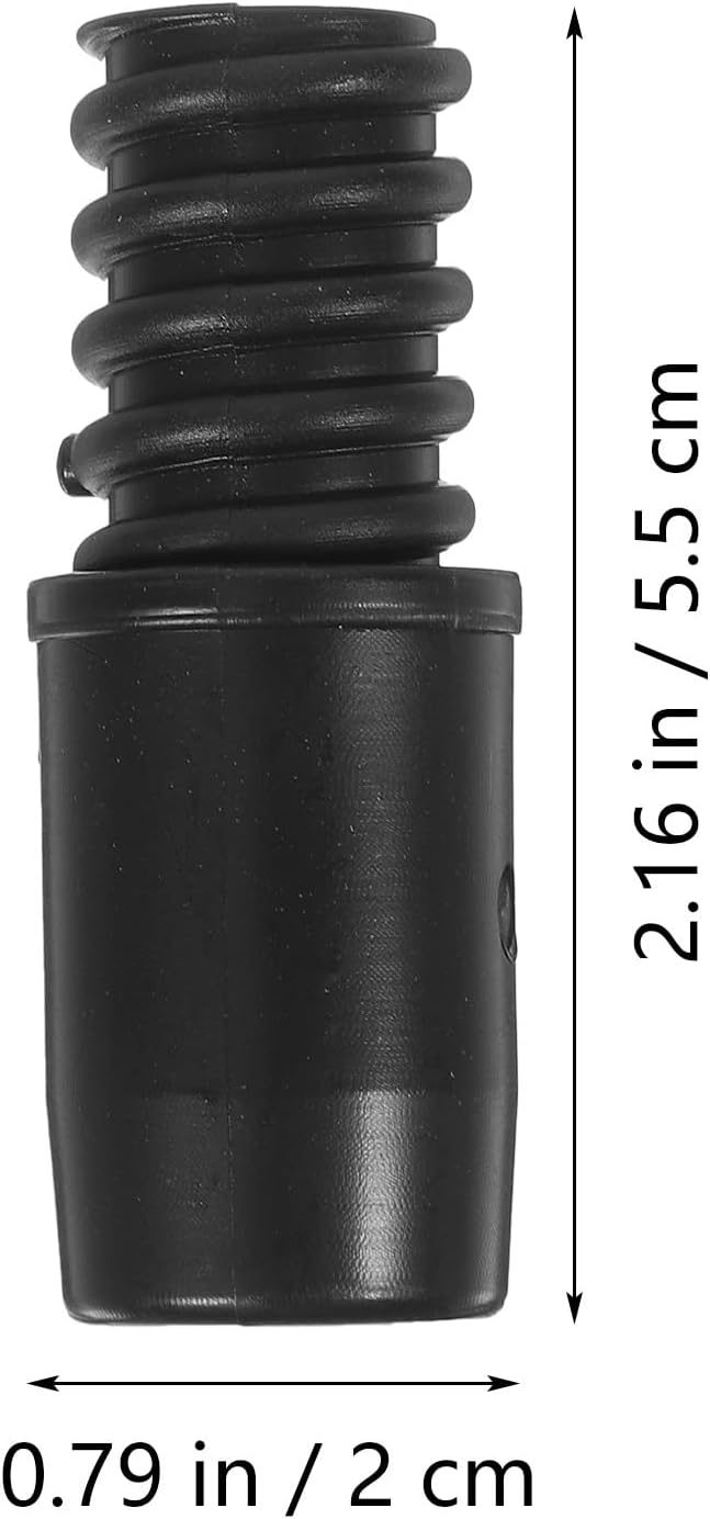 Uonlytech Threaded Broom Handle End Adapter - 2.16" x 0.78" Replacement Tips for Floor Cleaning | 2-Pack