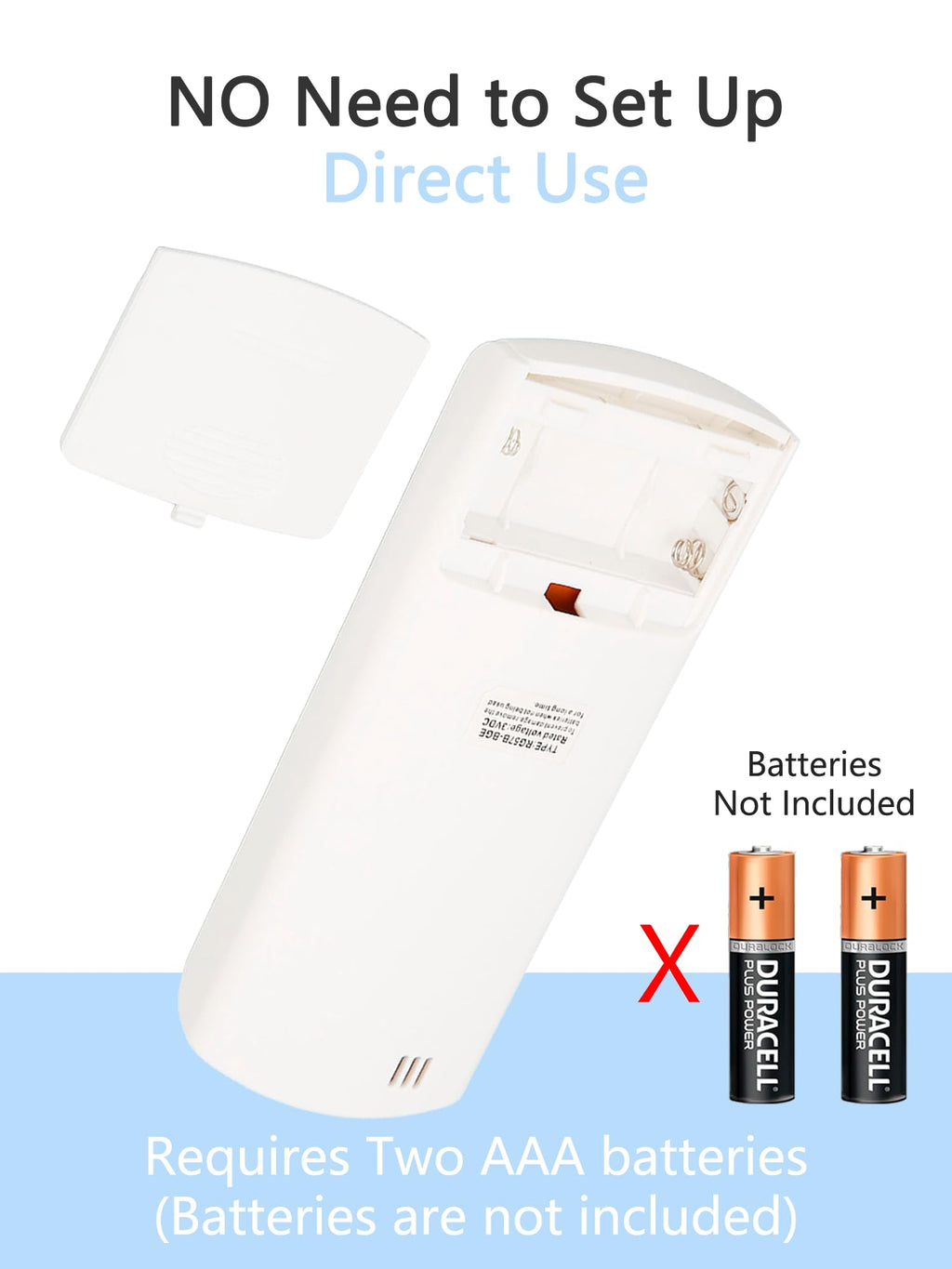 Fayelume Replacement Remote Control, Air Conditioner Remote Control, Compatible with R57 Series and RG57 Series Remotes R57B1/BGE, RG57/BGE, RG57A/BGE, RG57A1(B)/BGE, etc (Batteries Not Included)