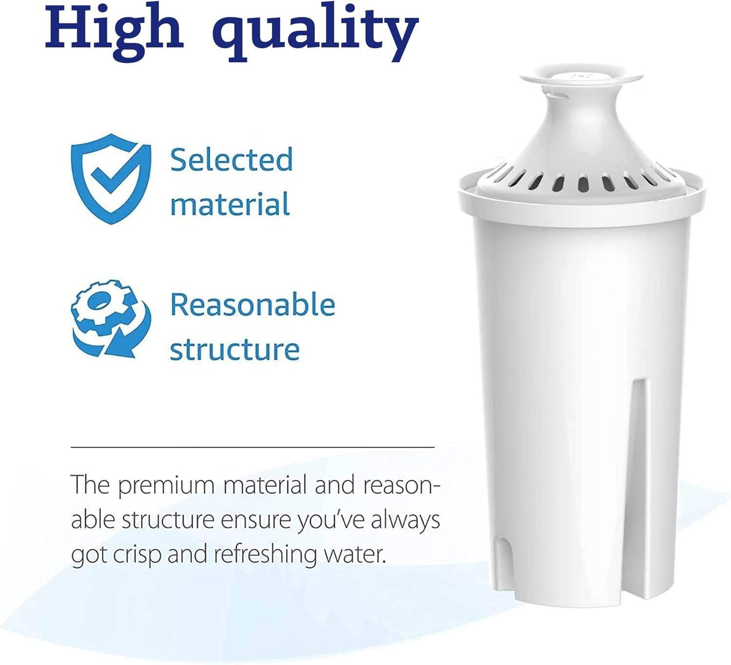 Waterdrop Replacement Brita® Filters - NSF Certified Pitcher Water Filter for Classic OB03 | Pack of 6