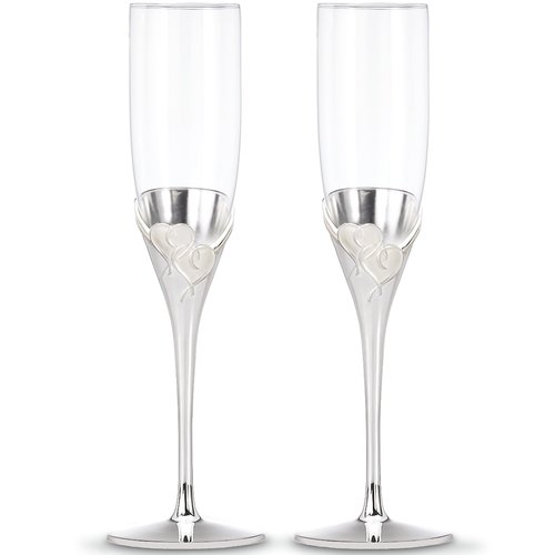 Lenox True Love Glass Flute Pair Clear, 1.25 LB