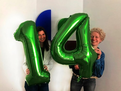 Green Number 14 Balloon - 40 Inch 14th Birthday Decorations for Boys & Girls | St. Patrick's Day Theme