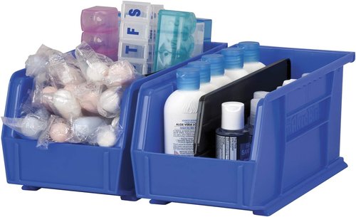 Akro-Mils Plastic Length Dividers - Custom Storage Inserts for Tools & Crafts | 6-Pack, Black