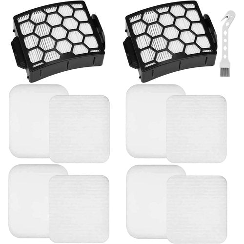 Leadaybetter UV900 Replacement Filters for Shark Performance Lift-Away UV850 UV950 DuoClean Upright Vacuum, Compare to Part # XHF320 & XFFK602UKT (2 HEPA+4 Foam+4 Felt Filter Set)