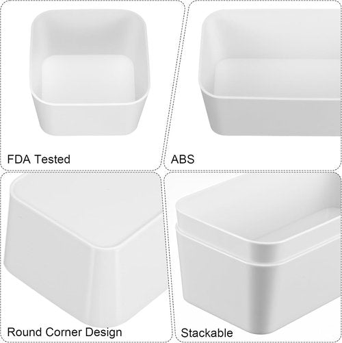 Kifmurase 11-Piece Stackable Plastic Drawer Organizer Set - Versatile Storage for Makeup, Jewelry & Gadgets