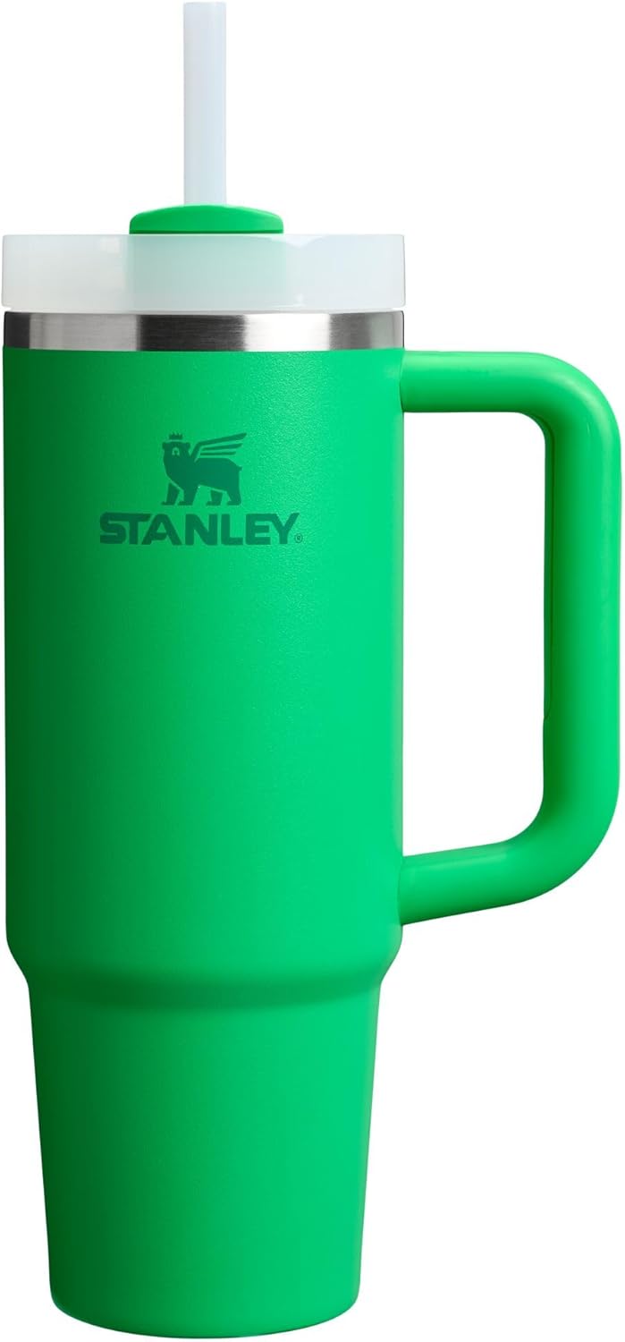 STANLEY Quencher H2.0 Tumbler - 30 oz Insulated Stainless Steel with Handle & Straw | Meadow Color