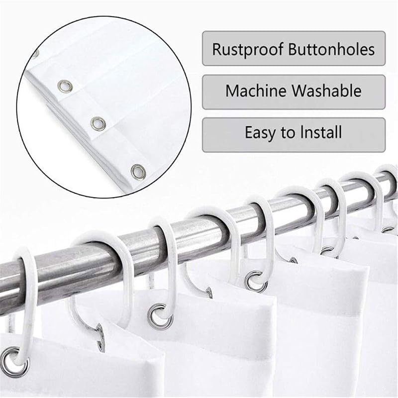 Christmas Snowman Shower Curtain Grey - 71 x 71 in Waterproof Polyester Bath Decor