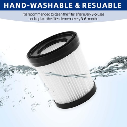 Vacuum Filter Replacement Compatible with Fabuletta FSV001/FSV101,Girnoor G160/G165, Lubluelu 202, Oraimo OSV-102, VacLife VL732 Stick Vacuum Cleaners - 4 Pack