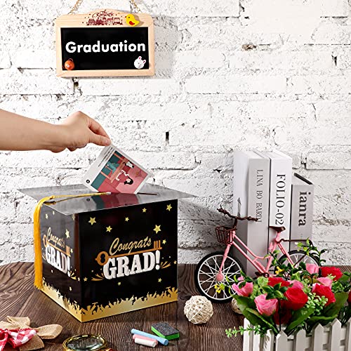 Graduation Card Box with Tassel - 8x8 Inch Grad Cap Holder