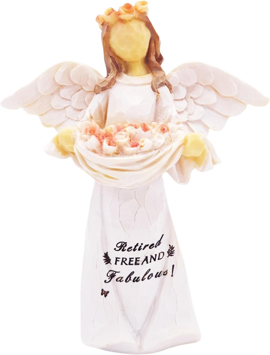 Skiennix Retirement Gift Angel Figurine - Hand-Carved Sculpture for Women | Perfect for Retirement Parties