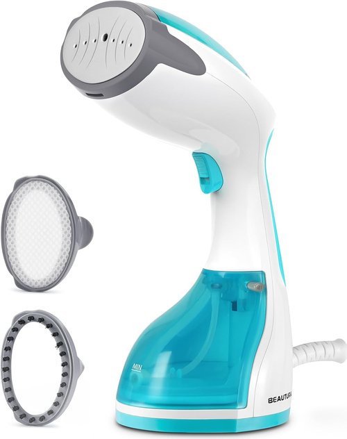 Beautural Steamer for Clothes - Portable Handheld Wrinkle Remover with Fast 30-Second Heat-Up | Large Detachable Water Tank