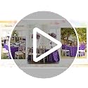 Purple Rosette Satin Tablecloth 90x132 Inches for Wedding & Party Decor - Variation of Purple / 132" x 90"