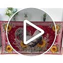 Tropical Parrot Floral Kitchen & Laundry Room Curtain 55x31 Inch