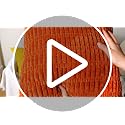 Breling Set of 4 Boho Striped Corduroy Throw Pillow Covers 18x18