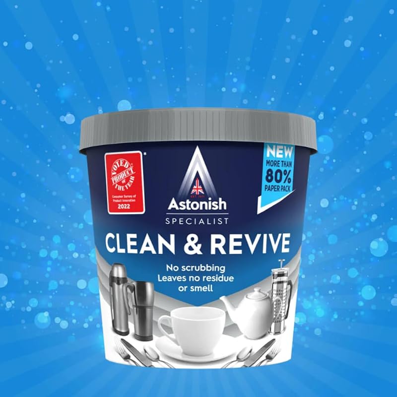Astonish Descaling Powder for Kettles & Coffee Makers 12.3oz - Lime & Mineral Remover