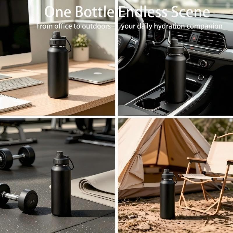 27 oz Insulated Stainless Steel Water Bottle with Handle