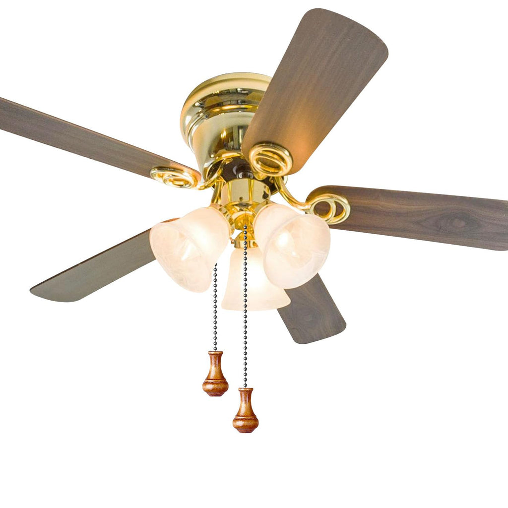 SHIFANQI Ceiling Fan Pull Chain, 4 Pack Wooden Pendant Pull Chain Extension, 12 Inches Decorative Chain Pulls for Ceiling Light Fan Lamp, Beads Ball Pull Chain Extenders with Connector, D